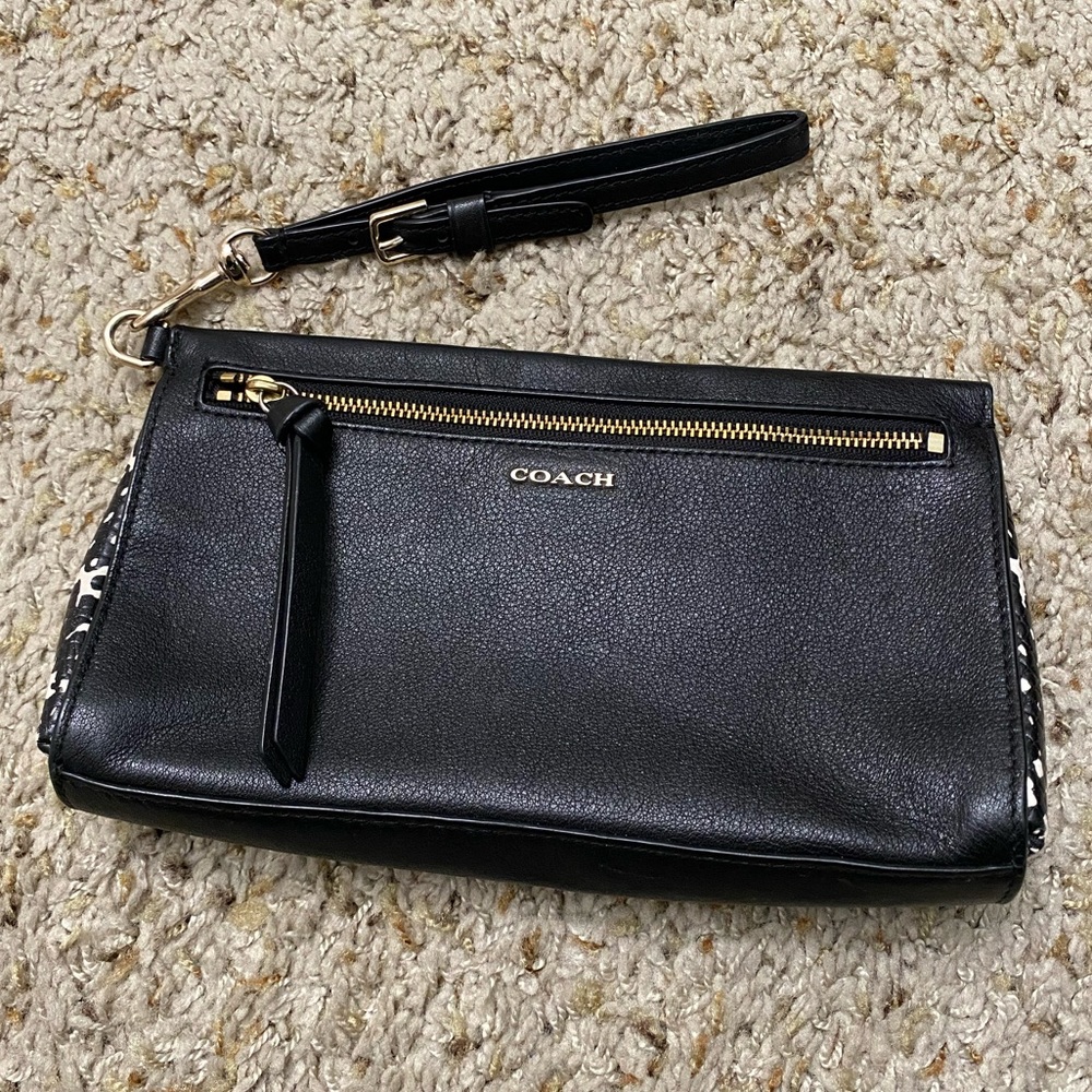 Coach Clutch with Wrist Strap